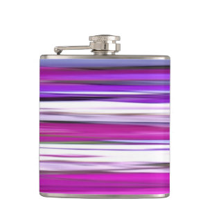Abstract #2: Purple Blur Hip Flask