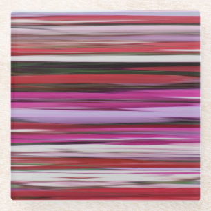 Abstract #2: Red blur Glass Coaster
