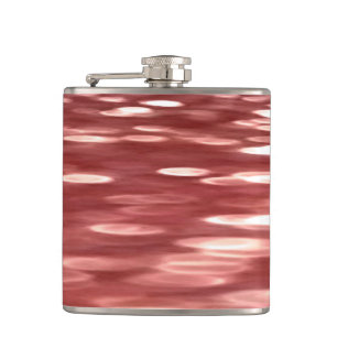 Abstract #2: Red blur Hip Flask