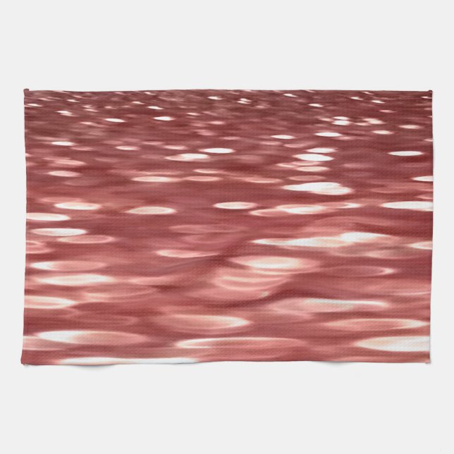 Abstract #2: Red blur Kitchen Towel (Horizontal)