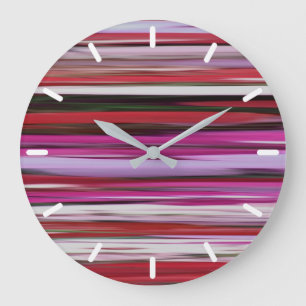 Abstract #2: Red blur Large Clock