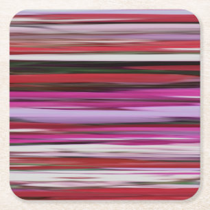 Abstract #2: Red blur Square Paper Coaster