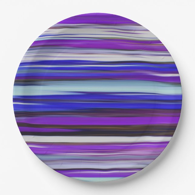 Abstract #2: Ultraviolet blur Paper Plate (Front)