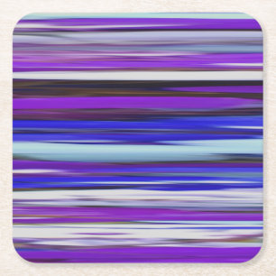Abstract #2: Ultraviolet blur Square Paper Coaster