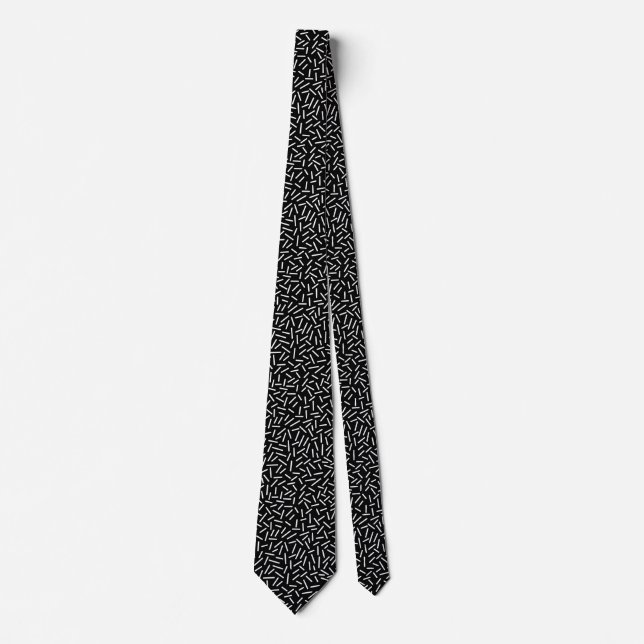 Abstract 300117 - White on Black Tie (Front)