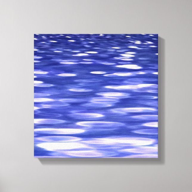 Abstract #3: Blue shimmer Canvas Print (Front)