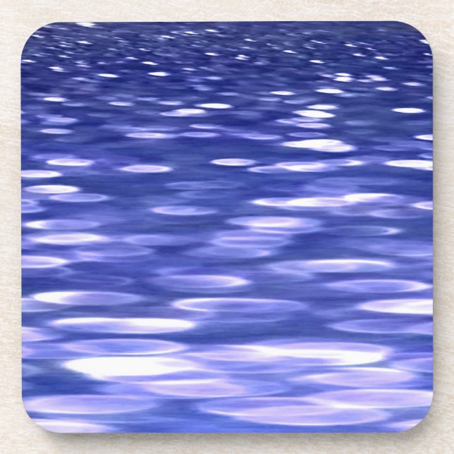 Abstract #3: Blue shimmer Coaster (Front)