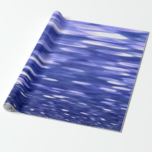 Abstract #3: Blue shimmer Wrapping Paper
