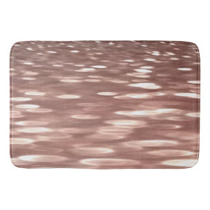 Abstract #3: Copper Rose Gold shimmer Bath Mat