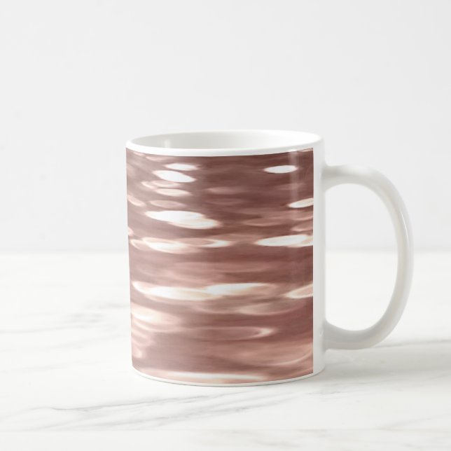 Abstract #3: Copper Rose Gold shimmer Coffee Mug (Right)