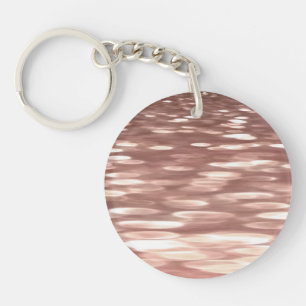Abstract #3: Copper Rose Gold shimmer Keychain