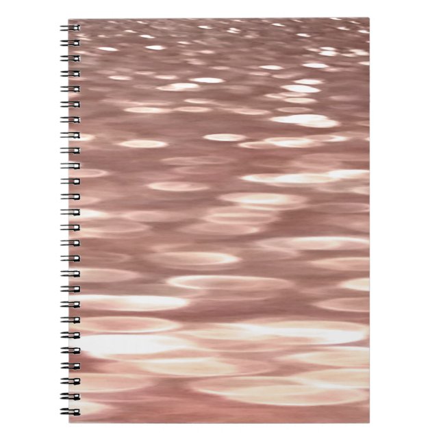 Abstract #3: Copper Rose Gold shimmer Notebook (Front)