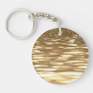 Abstract #3: Gold shimmer Keychain