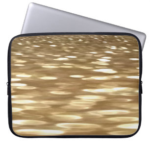 Abstract #3: Gold shimmer Laptop Sleeve