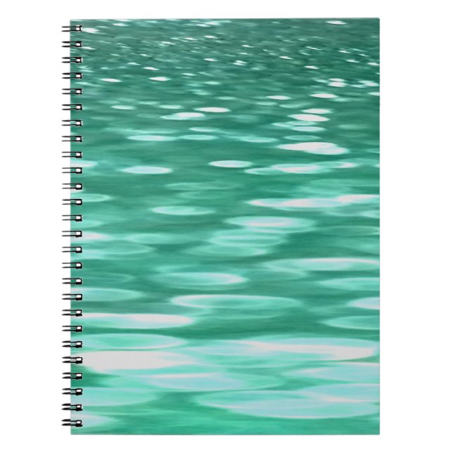 Abstract #3: Green Shimmer Notebook (Front)