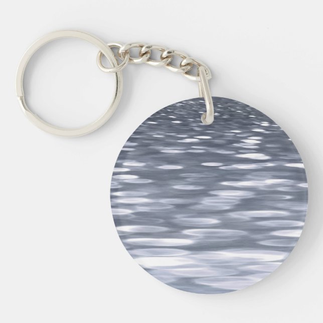 Abstract #3: Gunmetal shimmer Keychain (Front)