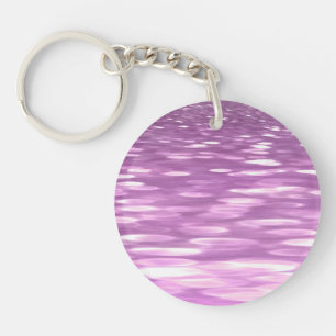 Abstract #3: Lilac Shimmer Keychain