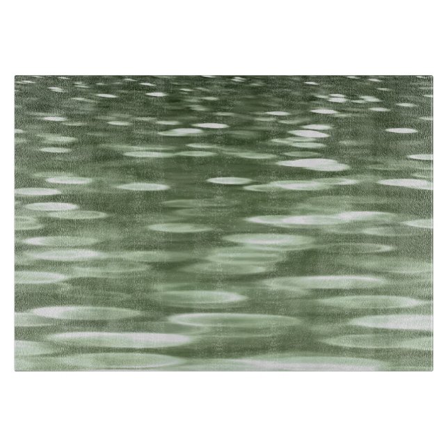 Abstract #3: Olive green blur Cutting Board (Front)
