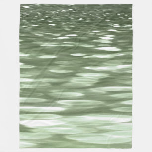 Abstract #3: Olive green blur Fleece Blanket