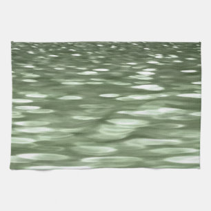 Abstract #3: Olive green blur Kitchen Towel