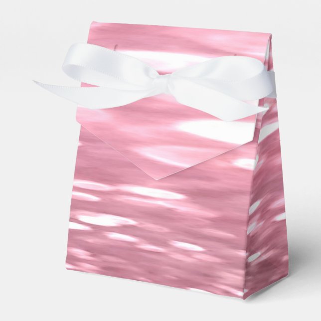 Abstract #3: Pink shimmer Favor Box (Front Side)