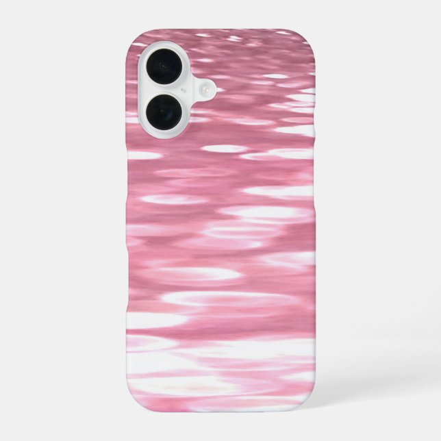 Abstract #3: Pink shimmer  iPhone 16 Case (Back)