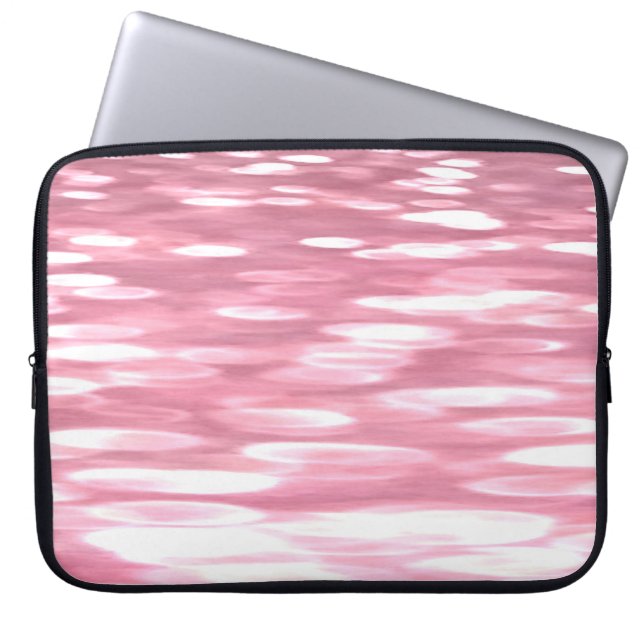 Abstract #3: Pink shimmer Laptop Sleeve (Front)