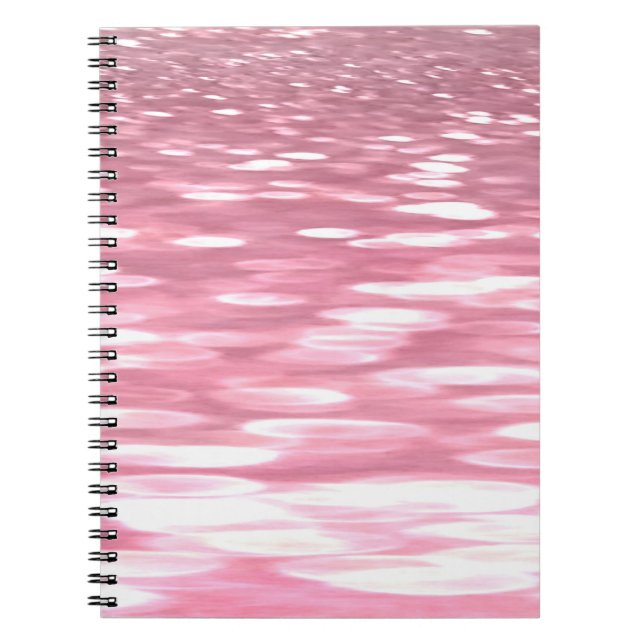 Abstract #3: Pink shimmer Notebook (Front)