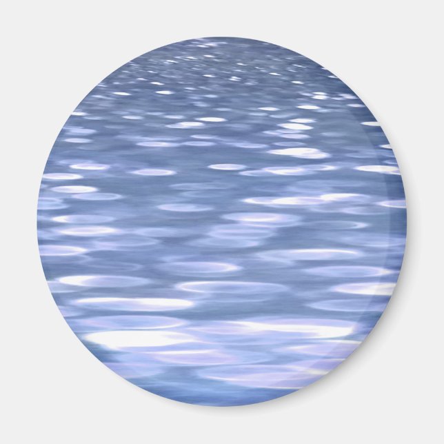 Abstract #3: Powder blue shimmer Magnet (Front)