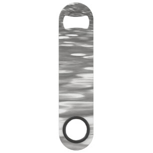 Abstract #3: Silver grey shimmer Speed Bottle Opener