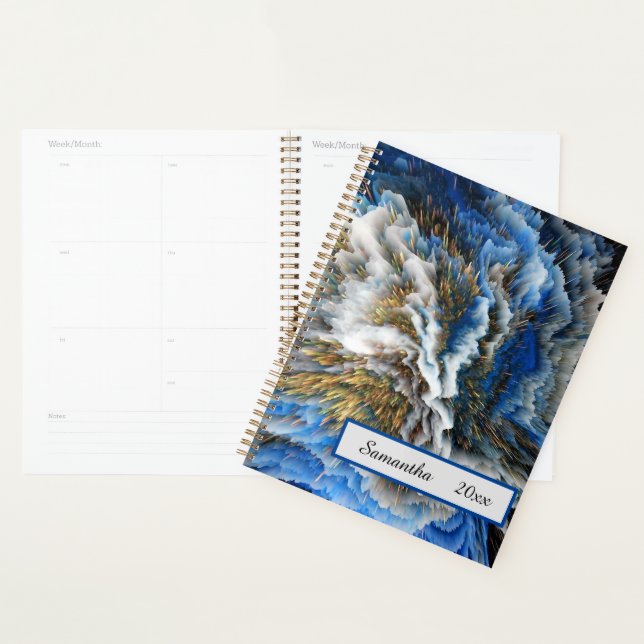 Abstract 3D Art Personalized Planner (Display)