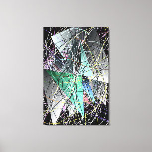 Abstract 3d Geometric Art Pattern Canvas Print