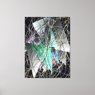 Abstract 3d Geometric Art Pattern Canvas Print
