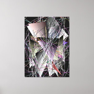 Abstract 3d Geometric Pattern Canvas Print