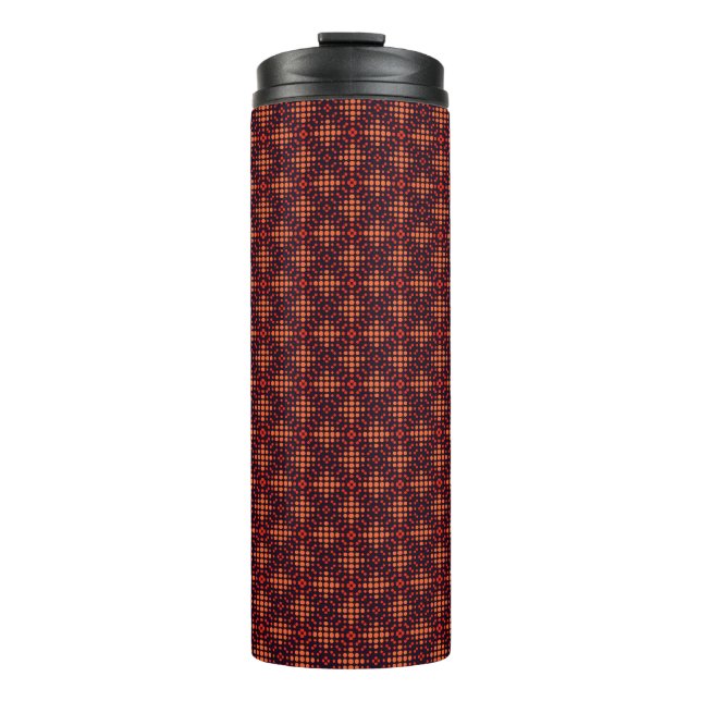 Abstract 3D Illustration of Modern Pattern3d illus Thermal Tumbler (Front)