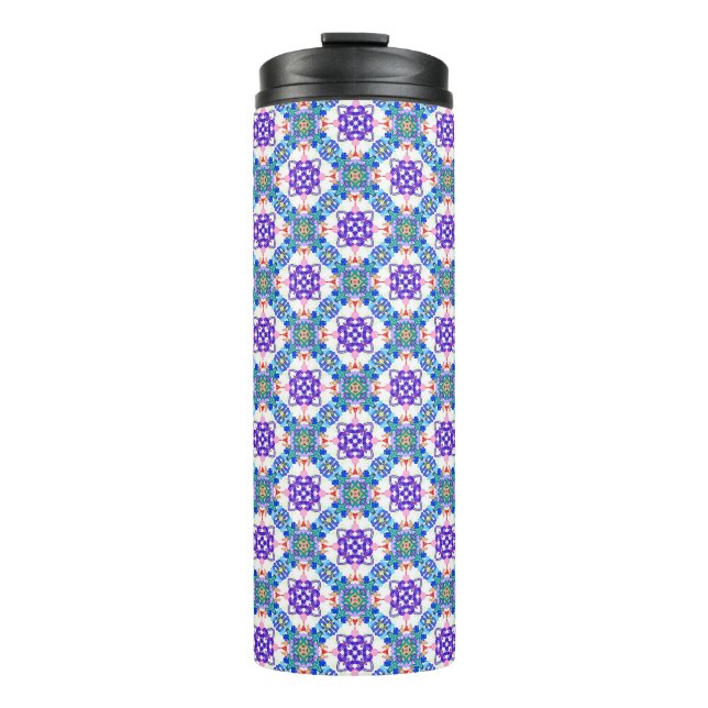 Abstract 3D Illustration of Modern Pattern3d illus Thermal Tumbler (Front)
