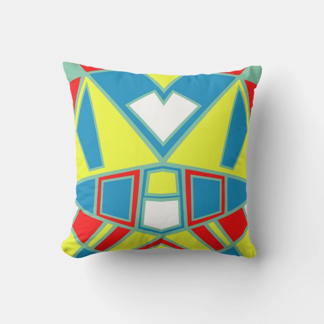 Abstract #571 throw pillow (Front)