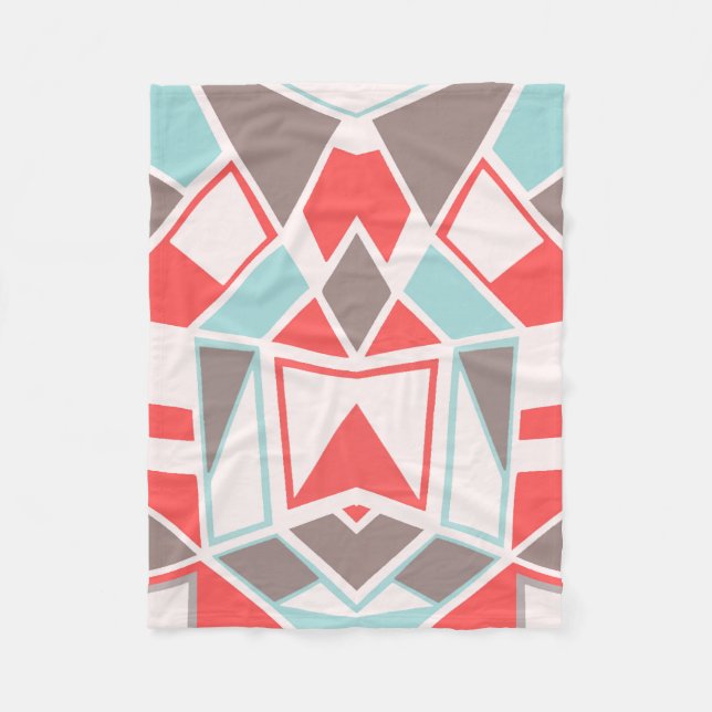 Abstract #582 fleece blanket (Front)