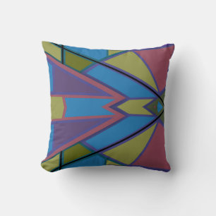 Abstract #586 throw pillow