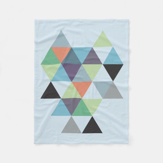 Abstract #587 fleece blanket (Front)