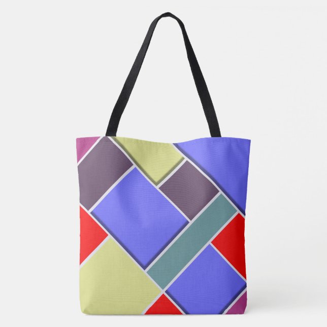 Abstract #65 tote bag (Back)