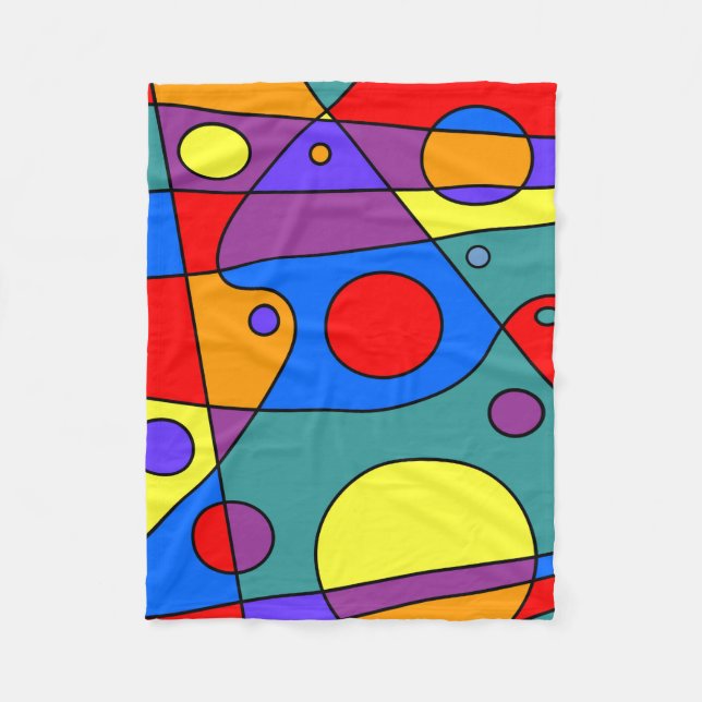 Abstract #71 fleece blanket (Front)