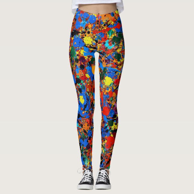 Abstract #744 Veronica Leggings (Front)