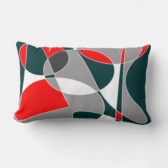 Abstract #76 lumbar pillow (Front)