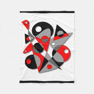 Abstract #81 fleece blanket