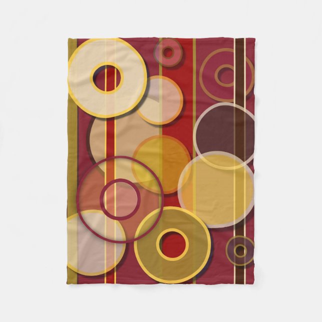 Abstract #843 fleece blanket (Front)