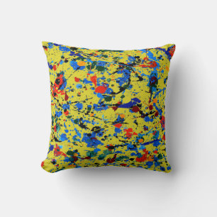 Abstract #907 throw pillow