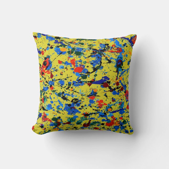 Abstract #907 throw pillow (Front)