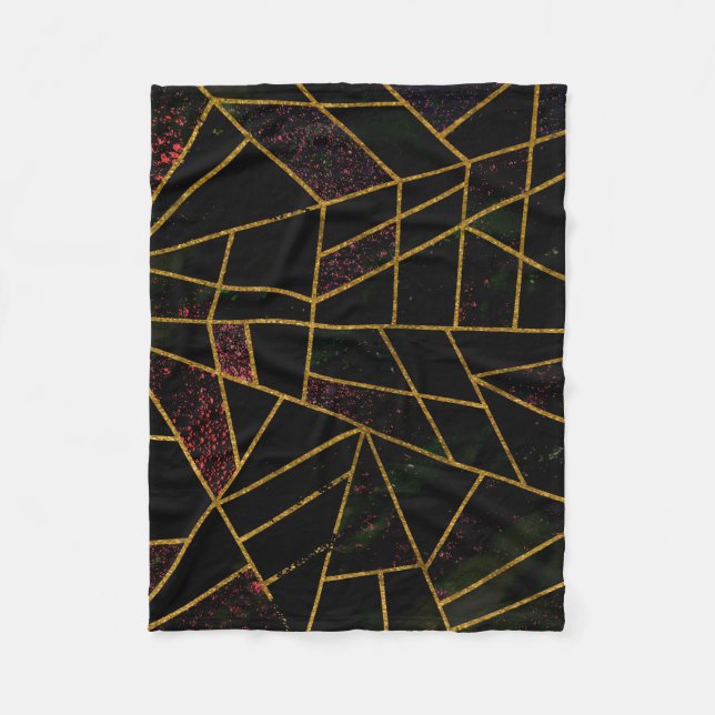 Abstract #939 fleece blanket (Front)