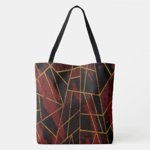 Abstract #940 Red Tote Bag